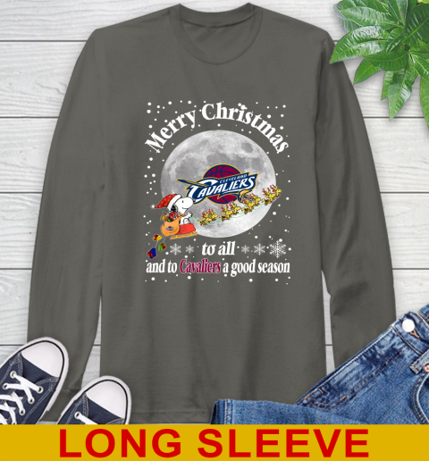 Cleveland Cavaliers Merry Christmas To All And To Cavaliers A Good Season NBA Basketball Sports Long Sleeve T-Shirt 10