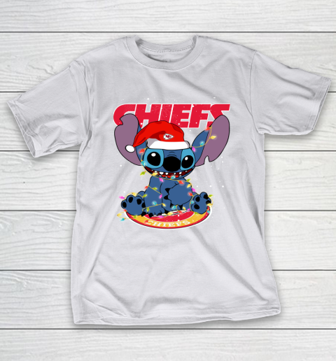 Kansas City Chiefs NFL Football noel stitch Christmas T-Shirt 9