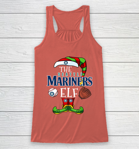 Seattle Mariners Christmas ELF Funny MLB Racerback Tank 3