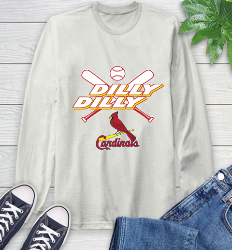 MLB St.Louis Cardinals Dilly Dilly Baseball Sports Long Sleeve T-Shirt 12