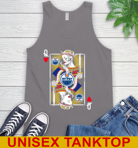 NHL Hockey Edmonton Oilers The Queen Of Hearts Card Shirt Tank Top 6