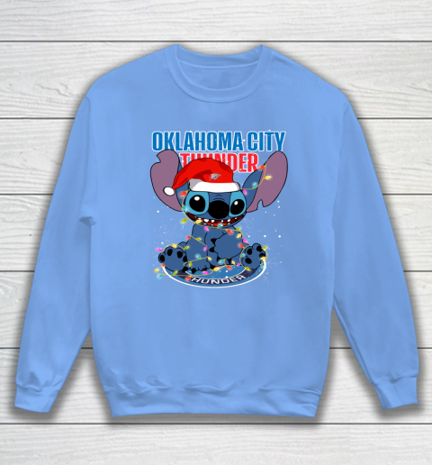 Oklahoma City Thunder NBA noel stitch Basketball Christmas Sweatshirt 7