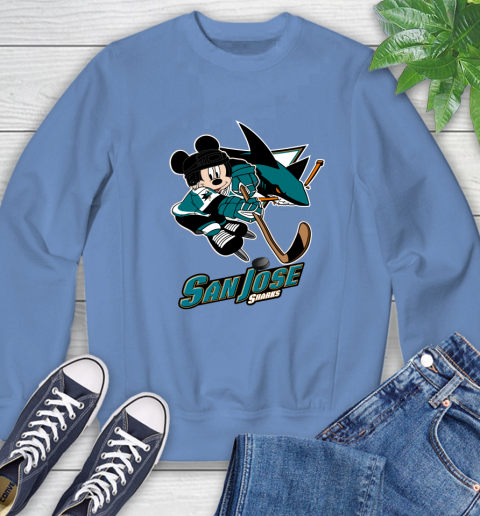 NHL San Jose Sharks Mickey Mouse Disney Hockey T Shirt Sweatshirt 11