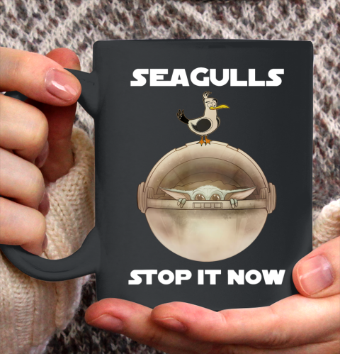 Seagulls Stop It Now Funny Ceramic Mug 11oz
