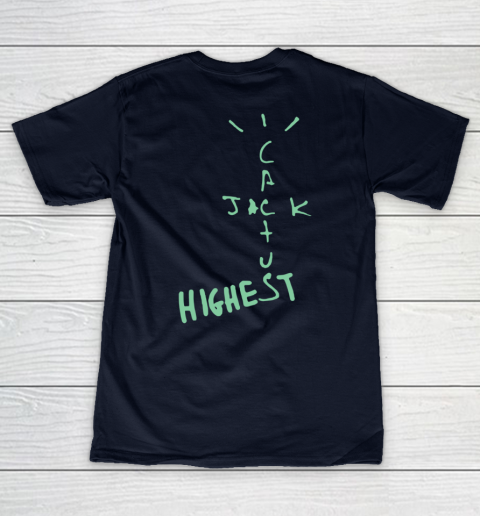 Travis Scott Jordan Cactus Jack Highest Olive Front And Back Women's V-Neck T-Shirt 10