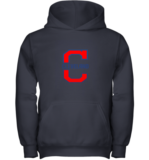 hvil cleveland hometown indian tribe vintage for baseball fans youth hoodie 43 front navy