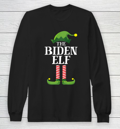 Biden Elf Matching Family Group Christmas Party Pajama Long Sleeve T-Shirt
