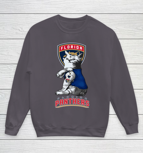 NHL My Cat Loves Florida Panthers Hockey Youth Sweatshirt 5