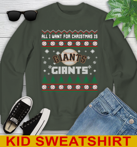 MLB All I Want For Christmas Is San Francisco Giants Baseball Sports 116