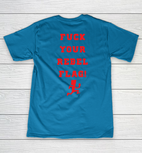 Fuck your rebel flag Women's V-Neck T-Shirt 13
