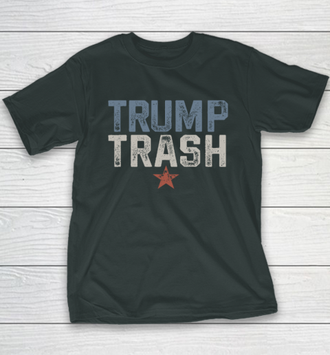 Trump Trash 2024 Grunge Vintage Garbage for Trump Youth T-Shirt 3