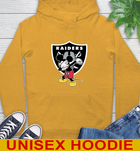 Oakland Raiders NFL Football Dabbing Mickey Disney Sports Hoodie 3