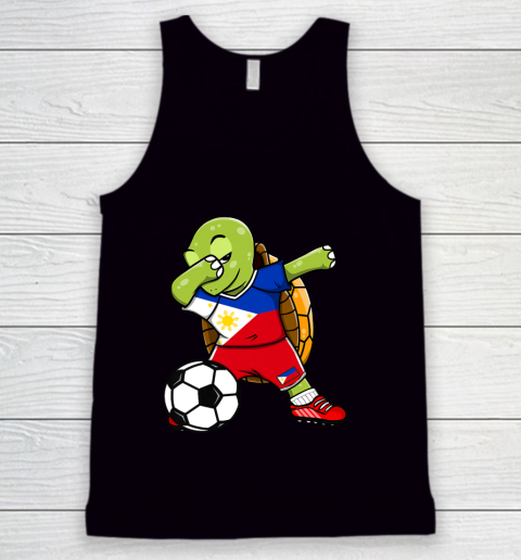 Dabbing Turtle The Philippines Soccer Fans Jersey Football Tank Top