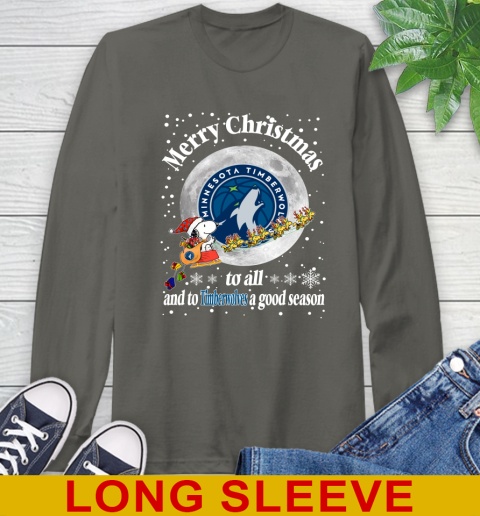 Minnesota Timberwolves Merry Christmas To All And To Timberwolves A Good Season NBA Basketball Sports Long Sleeve T-Shirt 10