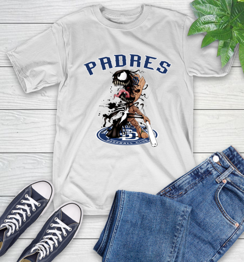 MLB San Diego Padres Baseball Venom Groot Guardians Of The Galaxy T-Shirt