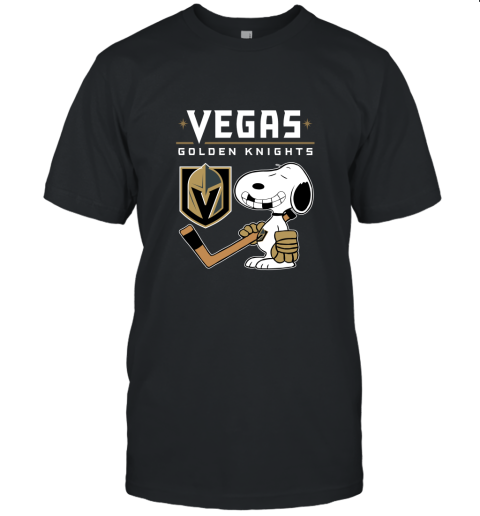 Vegas Golden Knights Ice Hockey Broken Teeth Snoopy NHL Unisex Jersey Tee