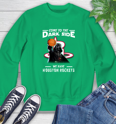NBA Come To The Dark Side We Have Houston Rockets Star Wars Darth Vader Basketball Sweatshirt 7