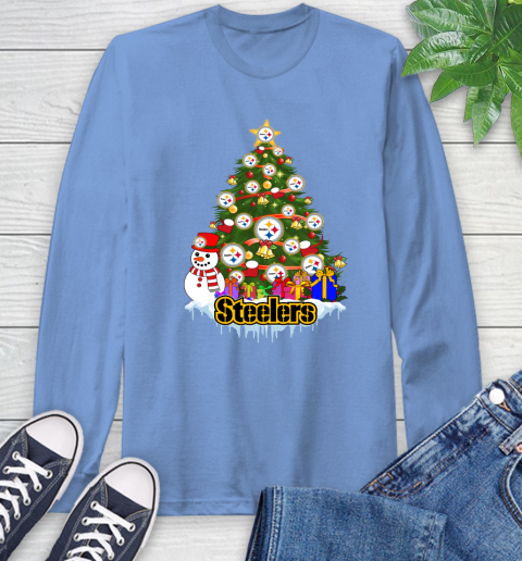 Pittsburgh Steelers Merry Christmas NFL Football Sports Long Sleeve T-Shirt 11
