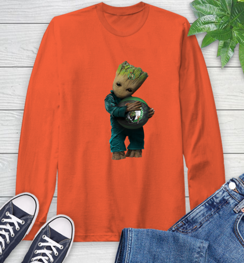 NBA Groot Guardians Of The Galaxy Basketball Sports Boston Celtics Long Sleeve T-Shirt 5