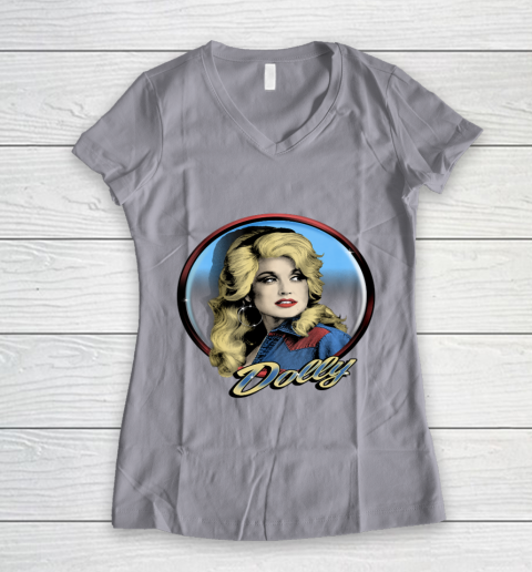 Dolly Parton Western Women's V-Neck T-Shirt 2