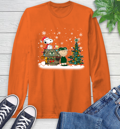 Milwaukee Bucks NBA Basketball Christmas The Peanuts Movie Snoopy Championship Long Sleeve T-Shirt 4