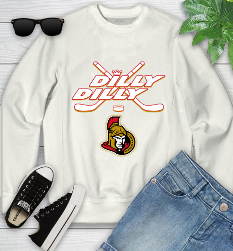 NHL Ottawa Senators Dilly Dilly Hockey Sports Youth Sweatshirt
