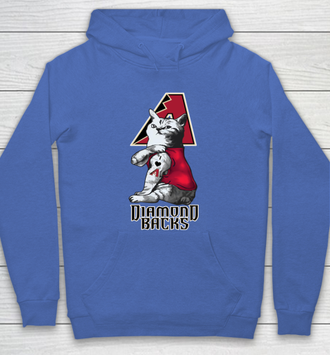 MLB Baseball My Cat Loves Arizona Diamondbacks Hoodie 6