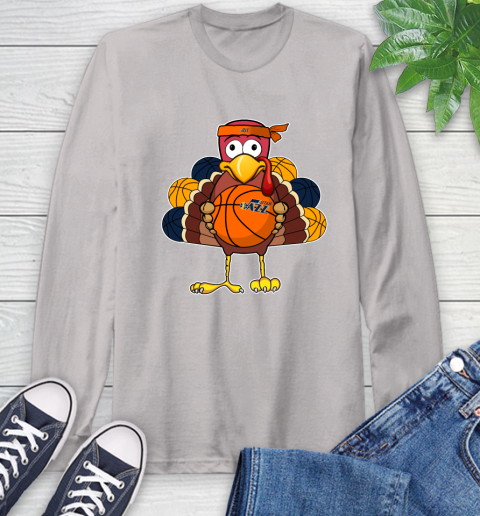 Utah Jazz Turkey thanksgiving day Long Sleeve T-Shirt 12