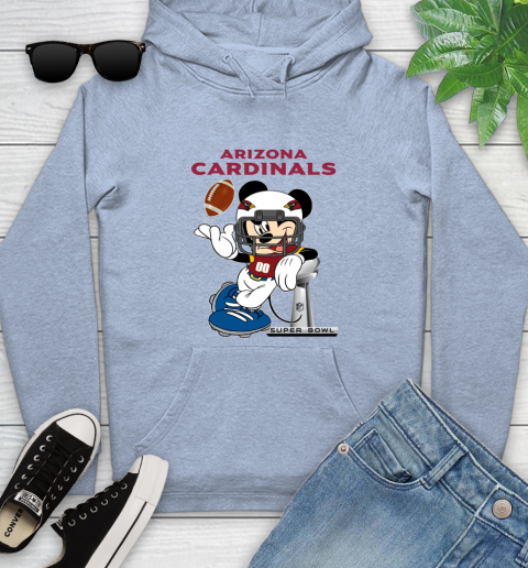 NFL Arizona Cardinals Mickey Mouse Disney Super Bowl Football T Shirt Youth Hoodie 10