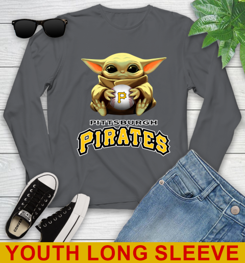 MLB Baseball Pittsburgh Pirates Star Wars Baby Yoda Shirt 130