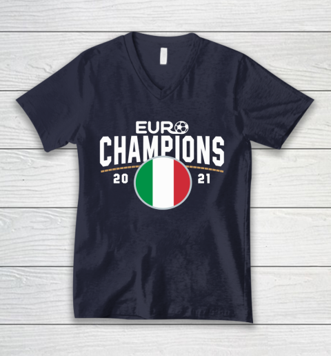 Italy Euro Champions 2020 2021 Football Italia V-Neck T-Shirt 2