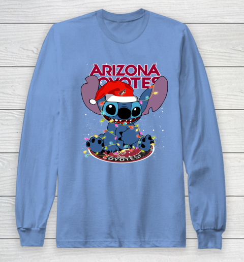 Arizona Coyotes NHL Hockey noel stitch Christmas Long Sleeve T-Shirt 8