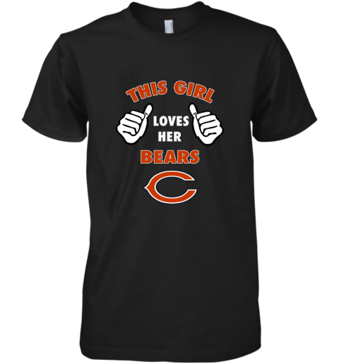 This Girl Loves Her Chicago Bears Premium Men's T-Shirt