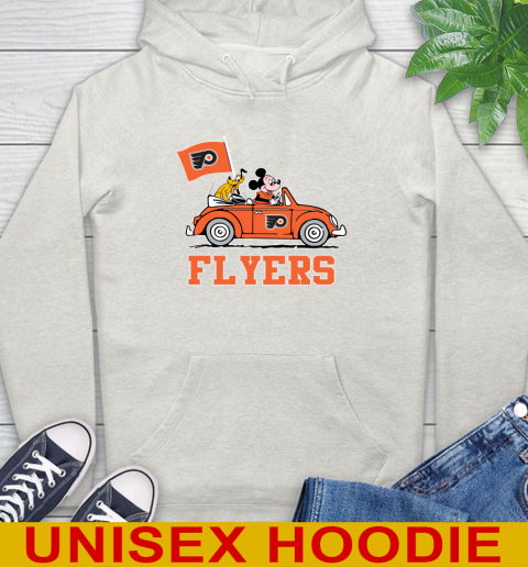 NHL Hockey Philadelphia Flyers Pluto Mickey Driving Disney Shirt Hoodie 12