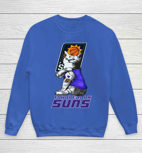 NBA Basketball My Cat Loves Phoenix Suns Youth Sweatshirt 6