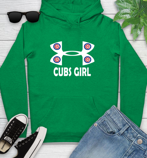 MLB Chicago Cubs Under Armour Baseball Sports Youth Hoodie Tee For Sports