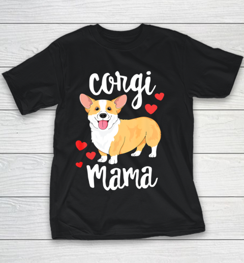 Dog Mom Shirt Corgi T Shirt Women Girls Puppy Mom Dog Mama Lover Gift Youth T-Shirt