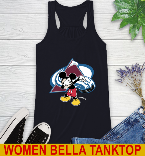 Colorado Avalanche NHL Hockey Dabbing Mickey Disney Sports Racerback Tank 10