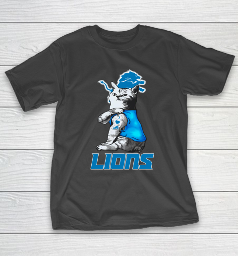 NFL Football My Cat Loves Detroit Lions T-Shirt