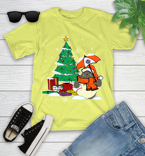 New York Mets MLB Baseball Cute Tonari No Totoro Christmas Sports Youth T-Shirt 10