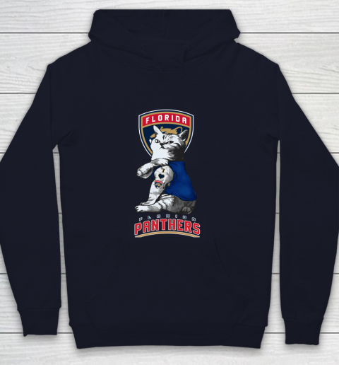 NHL My Cat Loves Florida Panthers Hockey Youth Hoodie 2