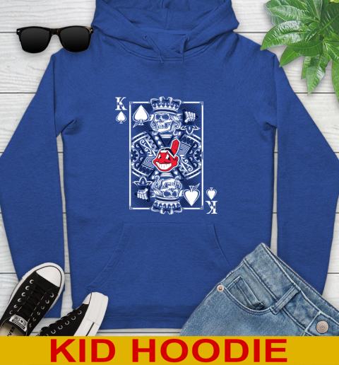 Cleveland Indians MLB Baseball The King Of Spades Death Cards Shirt Youth Hoodie 10