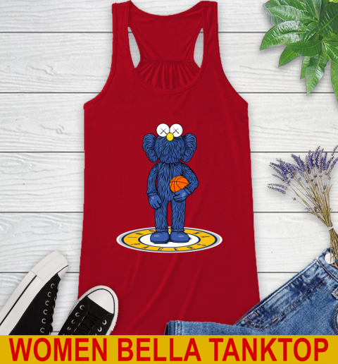 NBA Basketball Indiana Pacers Kaws Bff Blue Figure Shirt Racerback Tank 6