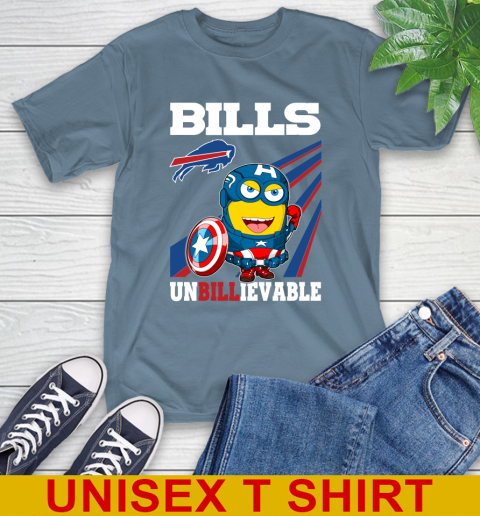 NFL Football Buffalo Bills Captain America Marvel Avengers Minion Shirt T-Shirt 8