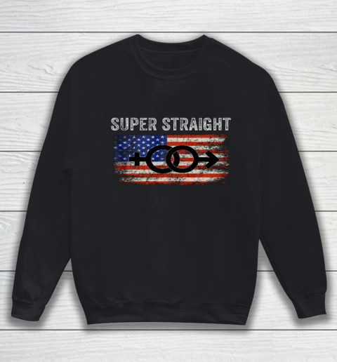 Vintage Us Flag Gender Identity Super Straight Identity Sweatshirt