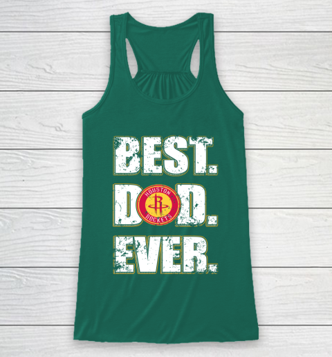 NBA Houston Rockets Basketball Best Dad Ever Family Shirt Racerback Tank 5