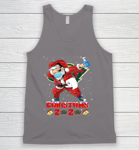 Minnesota Wild Funny Santa Claus Dabbing Christmas 2020 NHL Tank Top 6