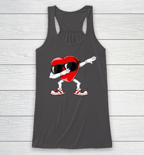 Dabbing Heart Funny Gifts Mens Kids Boys Valentines Day Racerback Tank 6