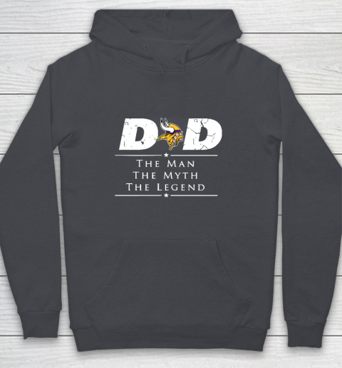 Minnesota Vikings NFL Football Dad The Man The Myth The Legend Youth Hoodie 5