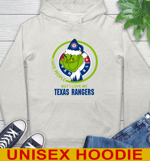 Texas Rangers MLB Christmas Grinch I Hate People But I Love My Favorite Baseball Team Hoodie 12
